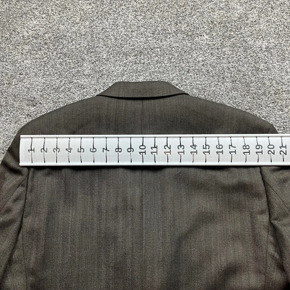 Ralph Lauren Blazer Mens 46R Brown Herringbone Wool Sport Coat suit coat classic